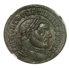 Diocletian (AD 284–305) Roman Empire AE1 Nummus NGC XF representative stock photograph 3