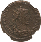 Diocletian Bronze Antoninianus AD 284-305 NGC F Ancient Roman Coin — image 2
