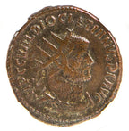Diocletian (AD 284–305) Roman Empire AE Antoninianus NGC VF representative stock photograph 3