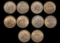 Great Britain, George V (1910-1936), Bronze Farthings (5), UNC with some lustre
