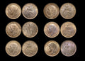 Great Britain, George V (1910-1936), Bronze Farthings (6), UNC with some lustre
