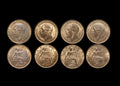 Great Britain, George V (1910-1936), Bronze Farthings (4), UNC with some lustre
