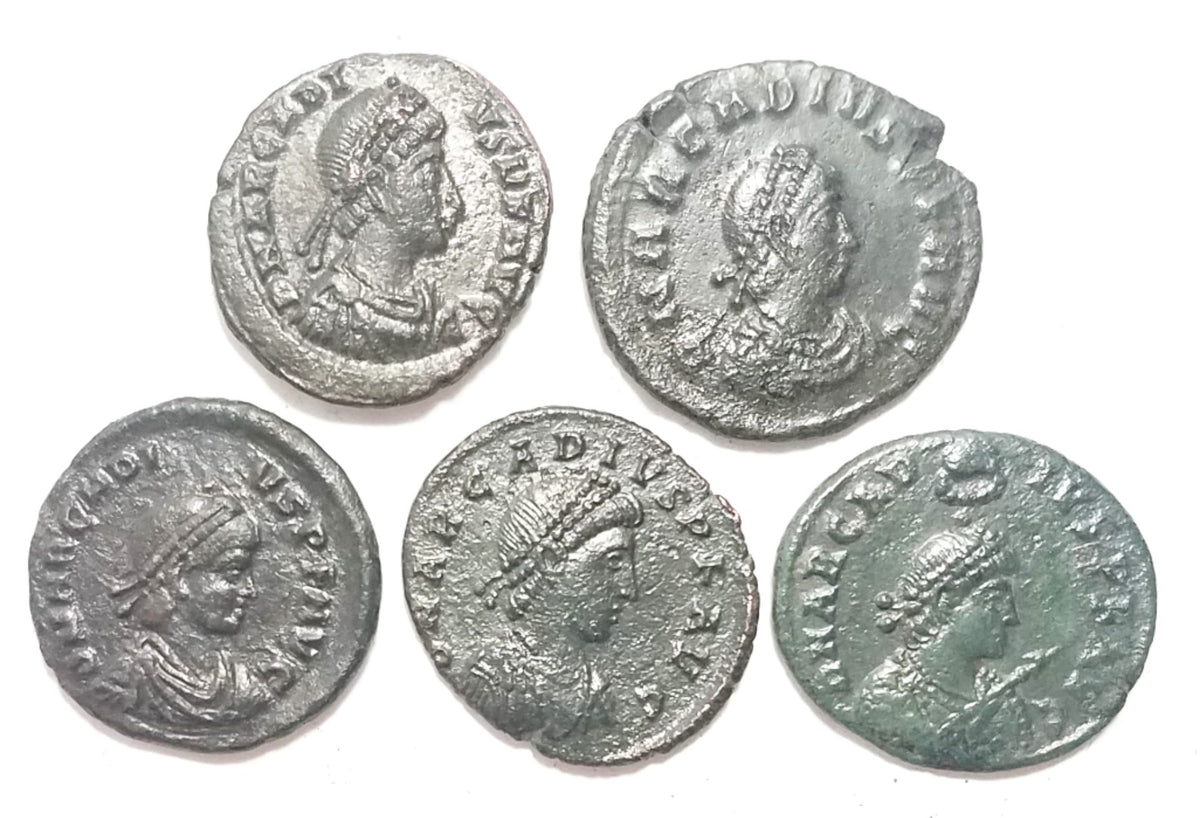 Lot of 5 Arcadius Centenionalii AE2 (XF) Scarce in this condition(XF)