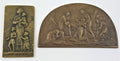 Dealer lot of two (2) odd-shaped plaquettes from WWI.(XF-AU)