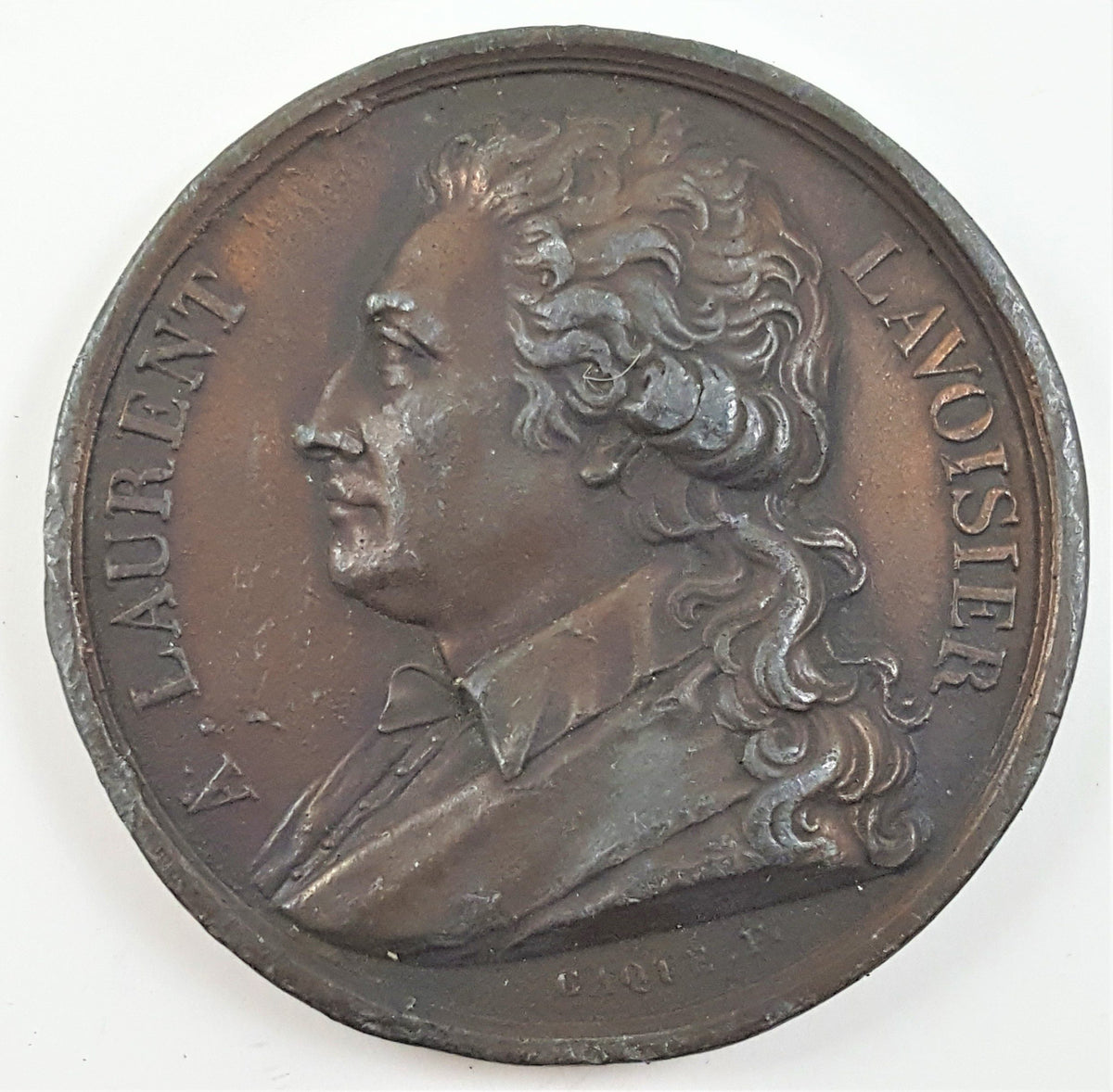 Dealer lot of one (1) French medal commemorating chemist A. Lavoisier.(VF)