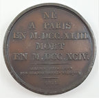 Dealer lot of one (1) French medal commemorating chemist A. Lavoisier.(VF) - image 2