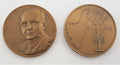 Dealer lot of two (2) Israeli medals commemorating Prime Minister Levi Eshkol