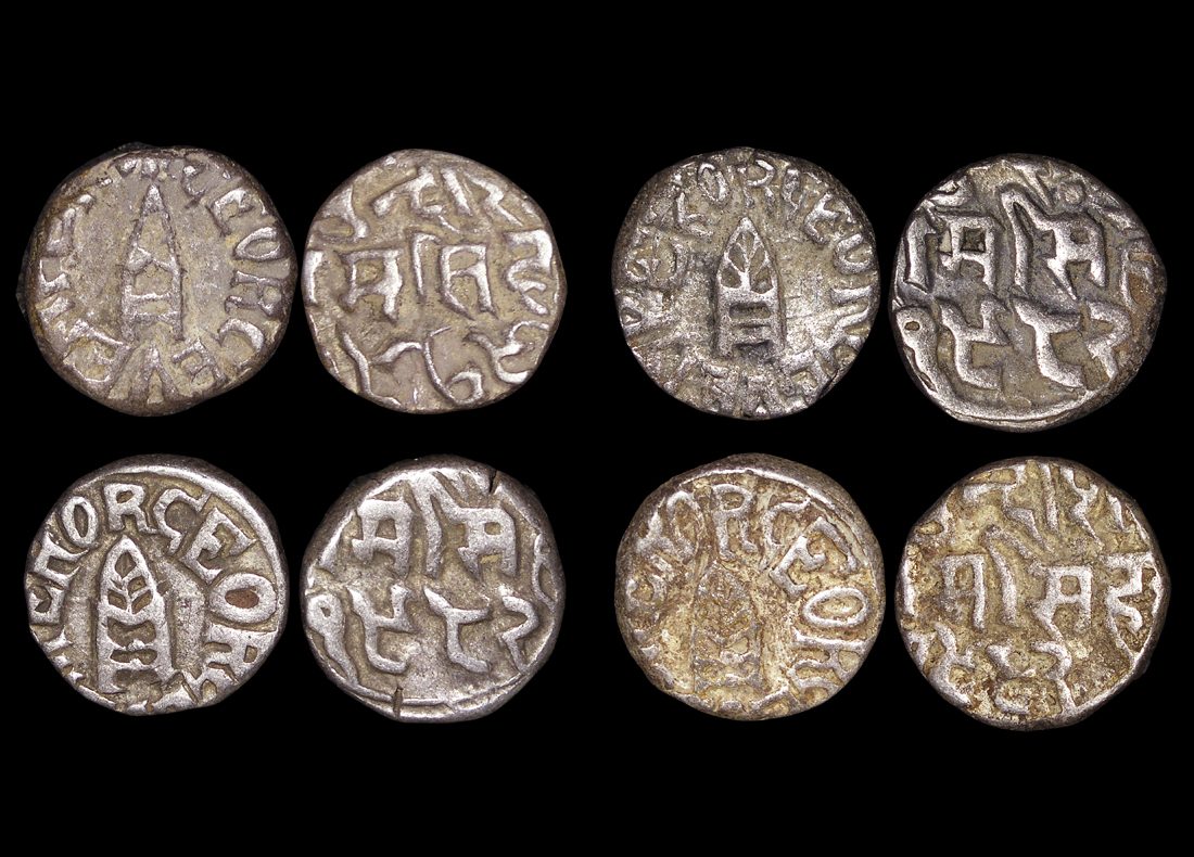 British India, Princely States, Bundi, Silver Rupee, dated 1922-1932 CE, reads