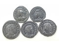 Lot of 5 London Mint Different Rulers, about AU Condition(AU)