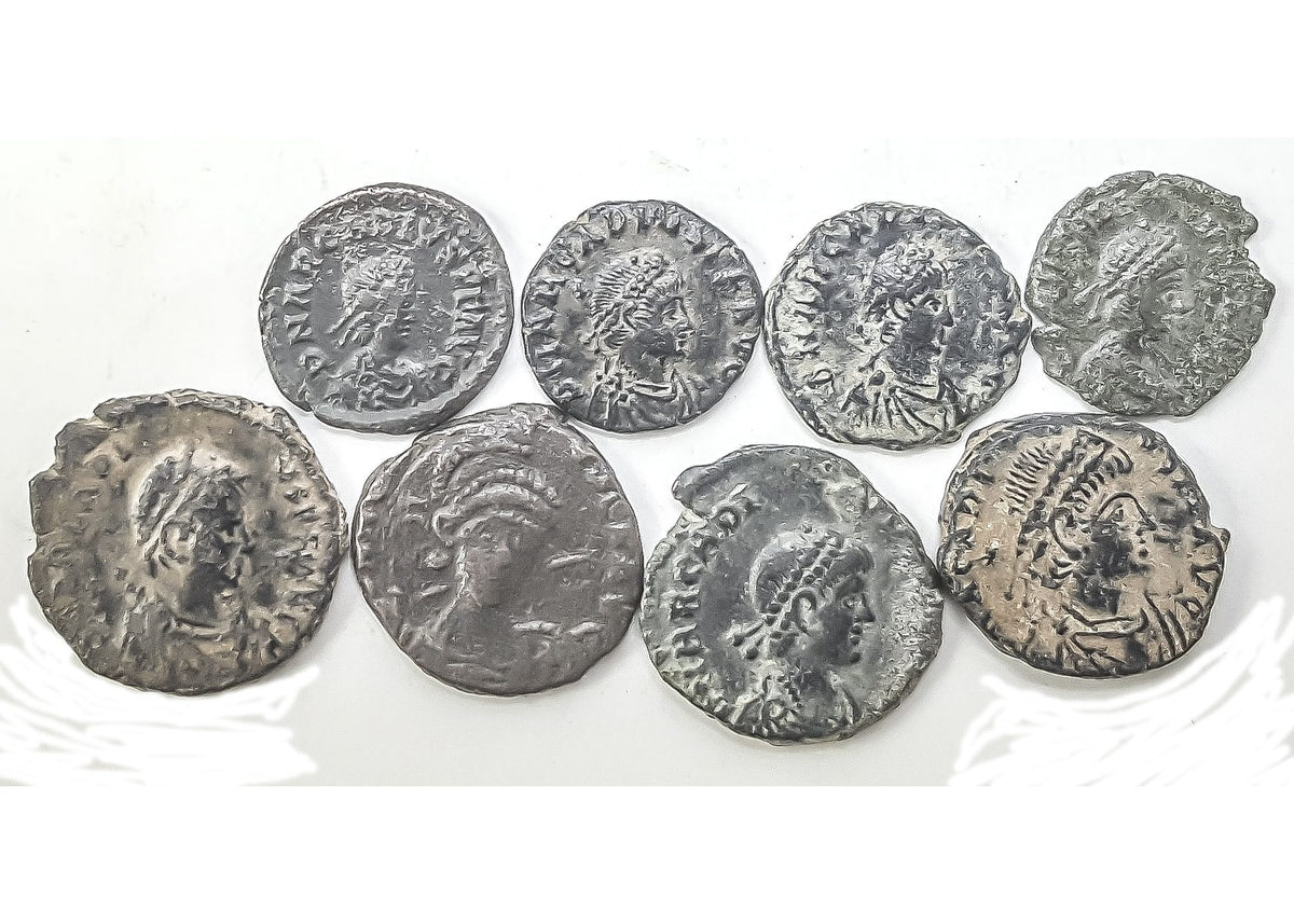 Lot of 8 AE4 Arcadius, about XF Condition(XF)