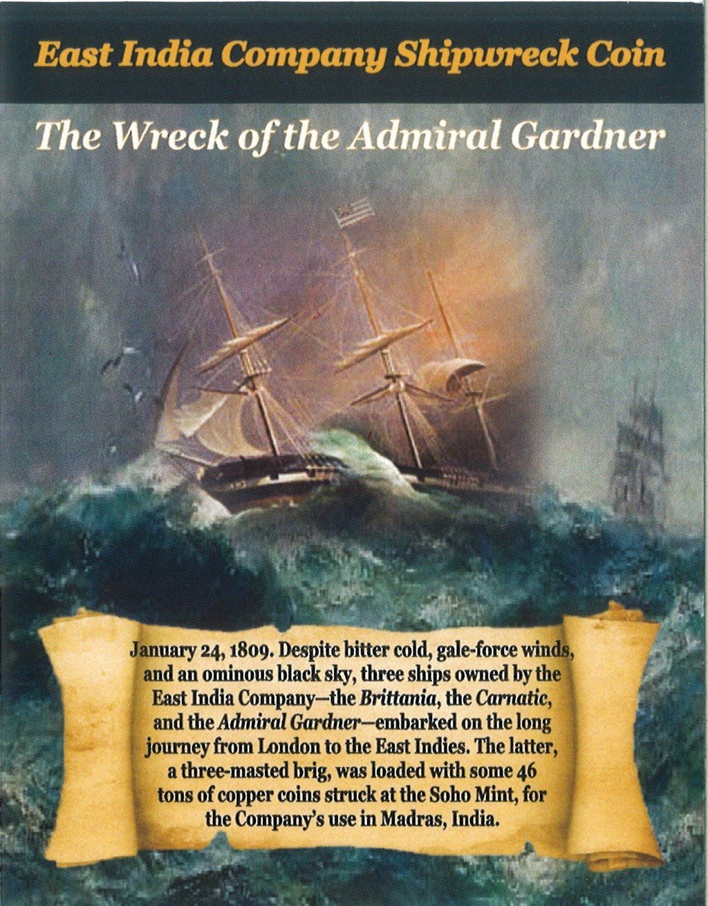 Admiral Gardner (1808) Shipwreck 10 Cash NGC (HG Tier) representative stock photograph 3