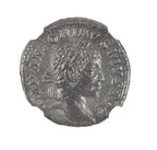 Elagabalus AR Denarius AD 218-222 NGC VF Ancient Roman Coin — image 2