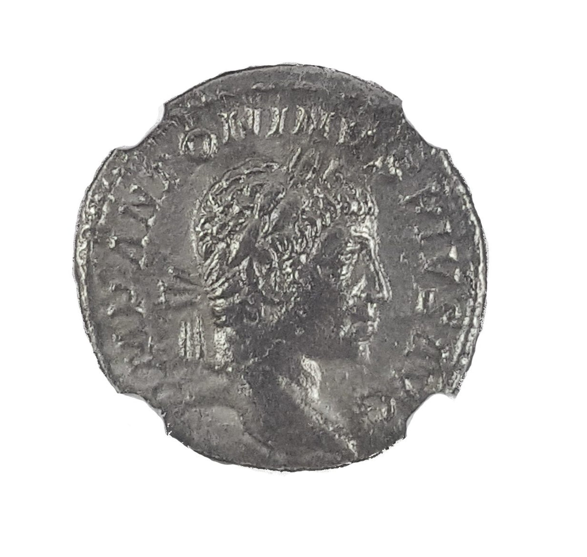 Elagabalus AR Denarius AD 218-222 NGC VF Ancient Roman Coin — image 2