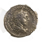 Elagabalus (AD 218–222) Roman Empire AR Denarius NGC XF representative stock photograph 3