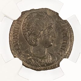 Fausta AE3 BI Nummus AD 324-326 NGC VF Ancient Roman Coin — image 2