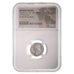 Faustina Sr. AR Denarius AD 138-140/1 Posthumous Issue NGC CH-VF Coin