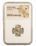 Faustina Sr. AR Denarius AD 138-140/1 NGC XF Ancient Roman Coin