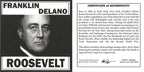 FDR: Franklin D. Roosevelt 4 Piece (One Coin + Three Stamps) (Mini Album) - image 5