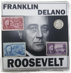 FDR: Franklin D. Roosevelt 4 Piece (One Coin + Three Stamps) (Mini Album)