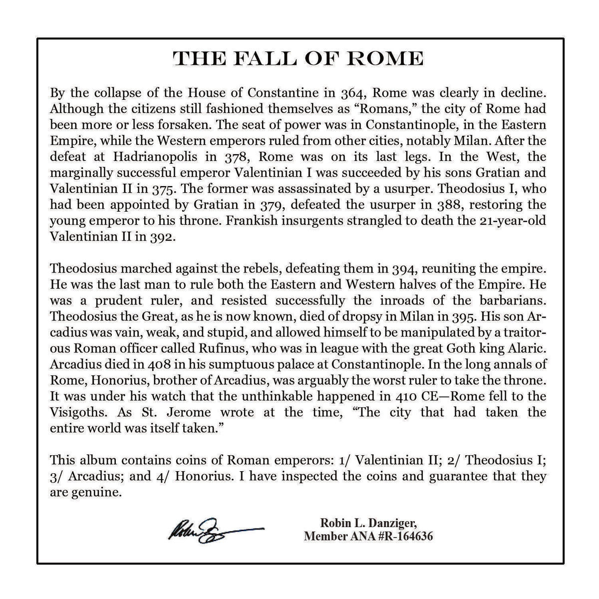 Fall of Rome: 4 Coin (Mini Album) - image 6