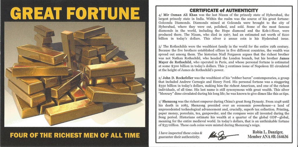 Great Fortune: Four of the Richest Men of All Time Four Coin (Mini Album) - image 5