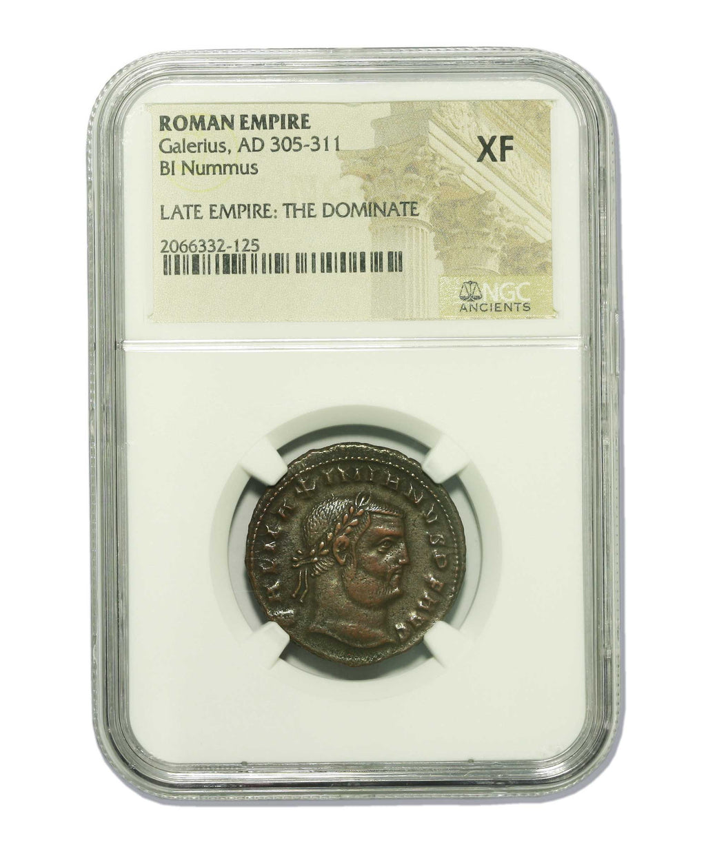 Galerius BI Nummus AD 305-311 NGC XF Ancient Roman Coin