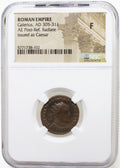 Galerius AE Post-Reform Radiate AD 305-311 NGC F Ancient Roman Coin