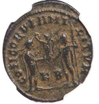 Galerius AE Post-Reform Radiate AD 305-311 NGC VF Ancient Roman Coin — image 2