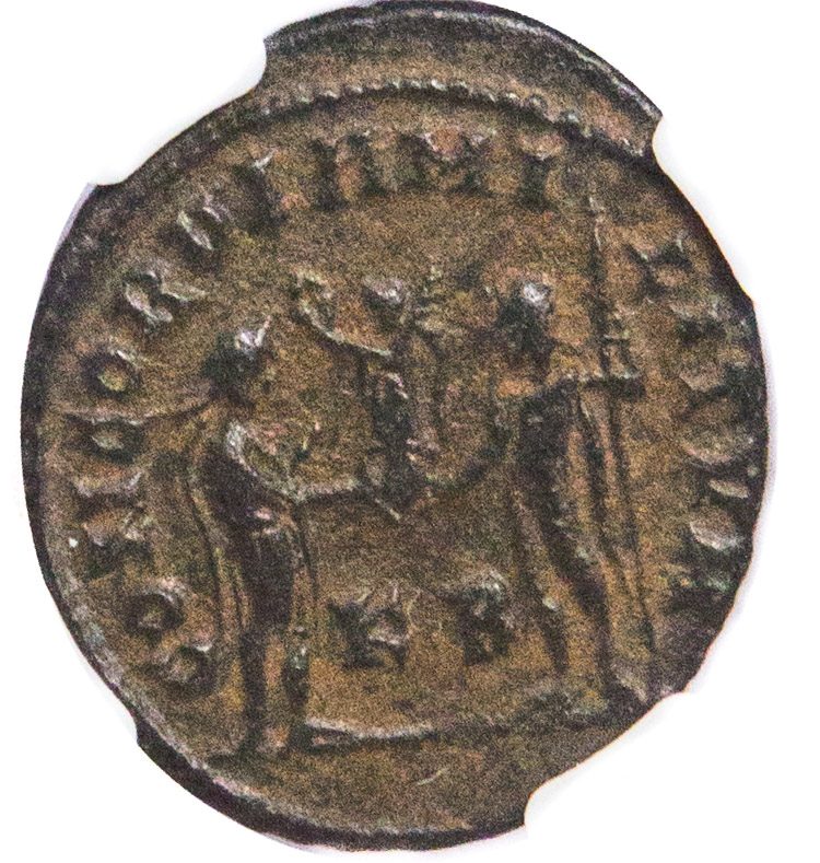 Galerius AE Post-Reform Radiate AD 305-311 NGC VF Ancient Roman Coin — image 2