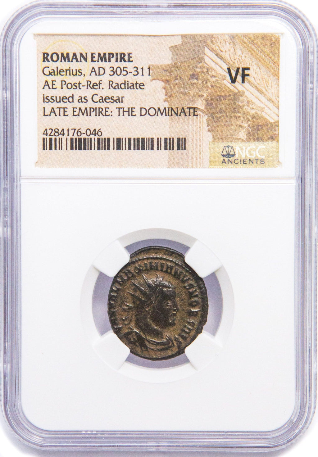 Galerius AE Post-Reform Radiate AD 305-311 NGC VF Ancient Roman Coin — image 4