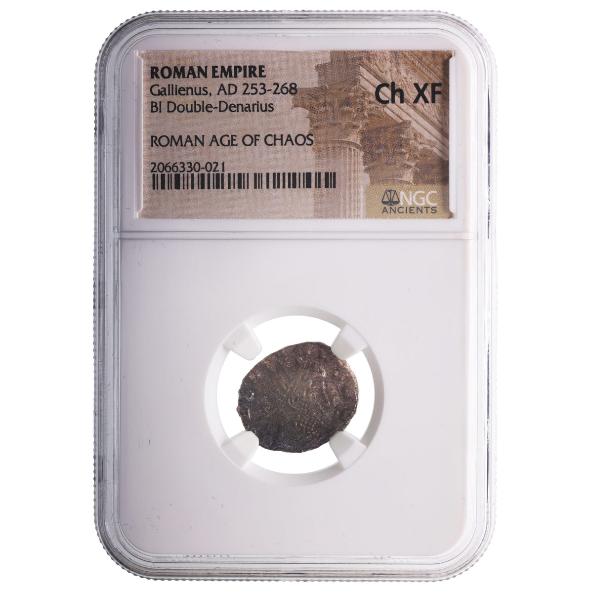 Gallienus BI Double-Denarius AD 253-268 NGC CH-XF Ancient Roman Coin
