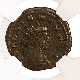 Gallienus BI Double-Denarius AD 253-268 NGC XF Ancient Roman Coin — image 2