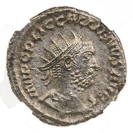 Gallienus (AD 253–268) Roman Empire AR Antoninianus NGC AU representative stock photograph 3
