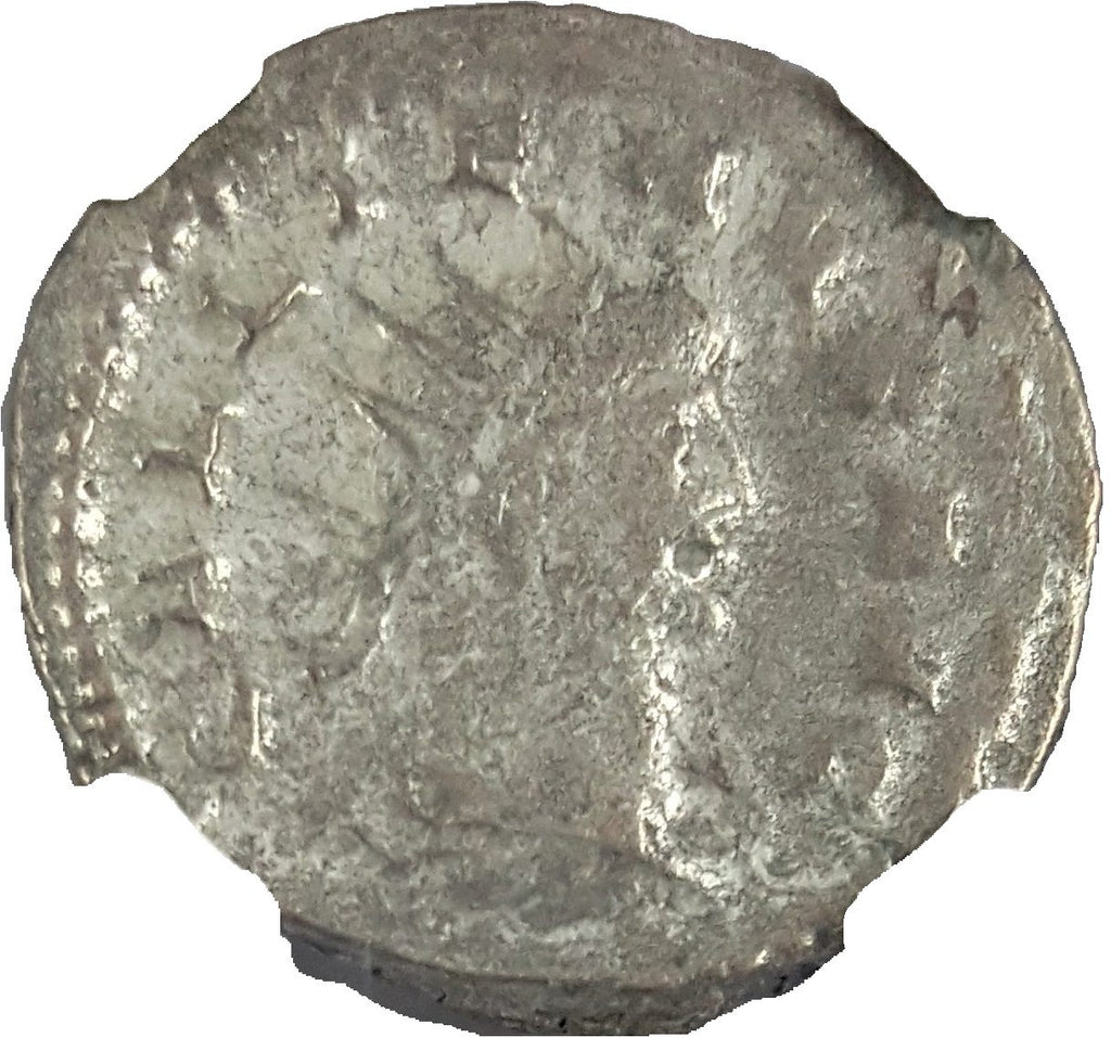 Gallienus (AD 253–268) Roman Empire AR Antoninianus NGC F representative stock photograph 3
