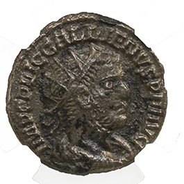 Gallienus BI Double-Denarius AD 253-268 NGC XF Ancient Roman Coin — image 2