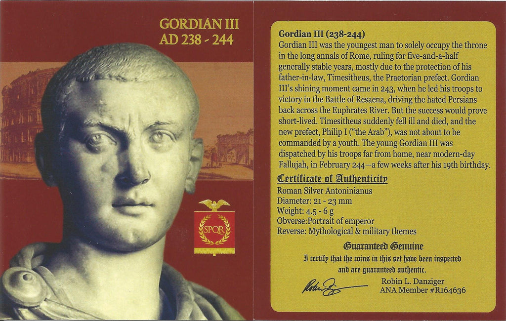 Gordian III AR Double-Denarius AD 238-244 NGC VF Ancient Roman Coin — image 3