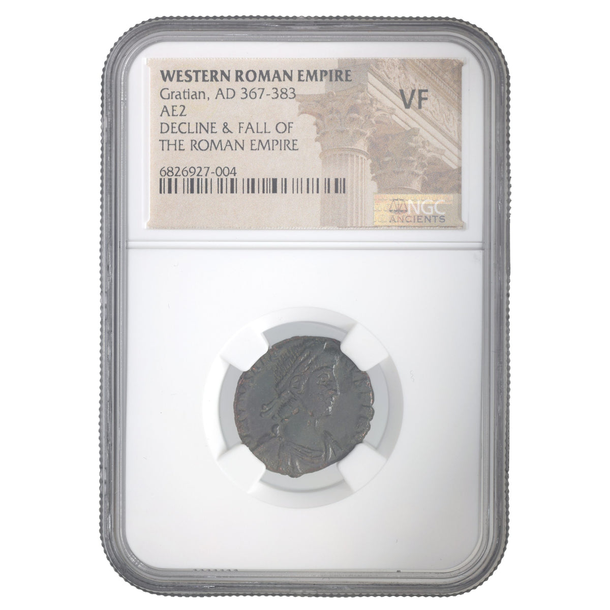 Gratian AE2 Bronze AD 367-383 NGC VF Ancient Roman Coin