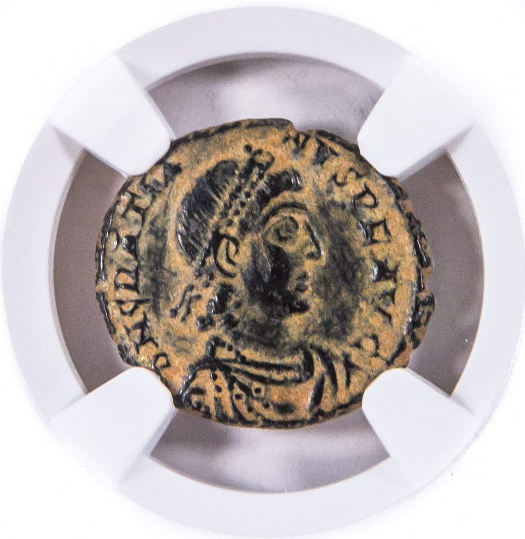 Gratian AE3 Nummus AD 367-383 NGC VF Ancient Roman Coin — image 2