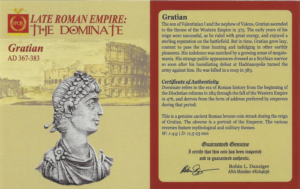 Gratian AE3 Nummus AD 367-383 NGC VF Ancient Roman Coin — image 3