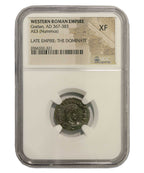 Gratian AE3 Nummus AD 367-383 NGC XF Ancient Roman Coin — image 4