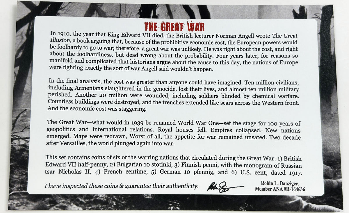 The Great War: Six Coins of WWI (boxed collection) - image 4