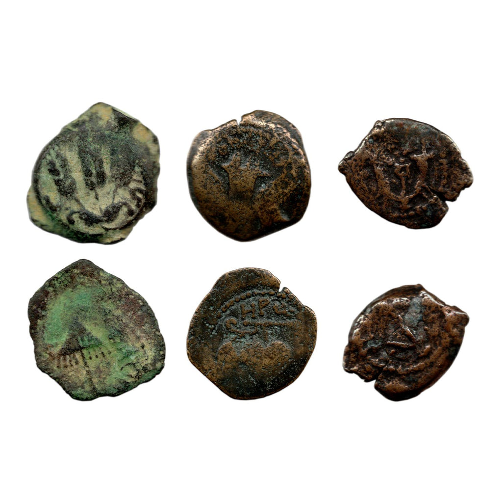 Herod Dynasty: Three Judaean Bronze Coins of the Biblical Holy Land (Three-Coin - image 3