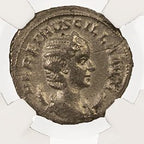 Herennia Etruscilla Silver Antoninianus NGC VF Ancient Roman Coin — image 2