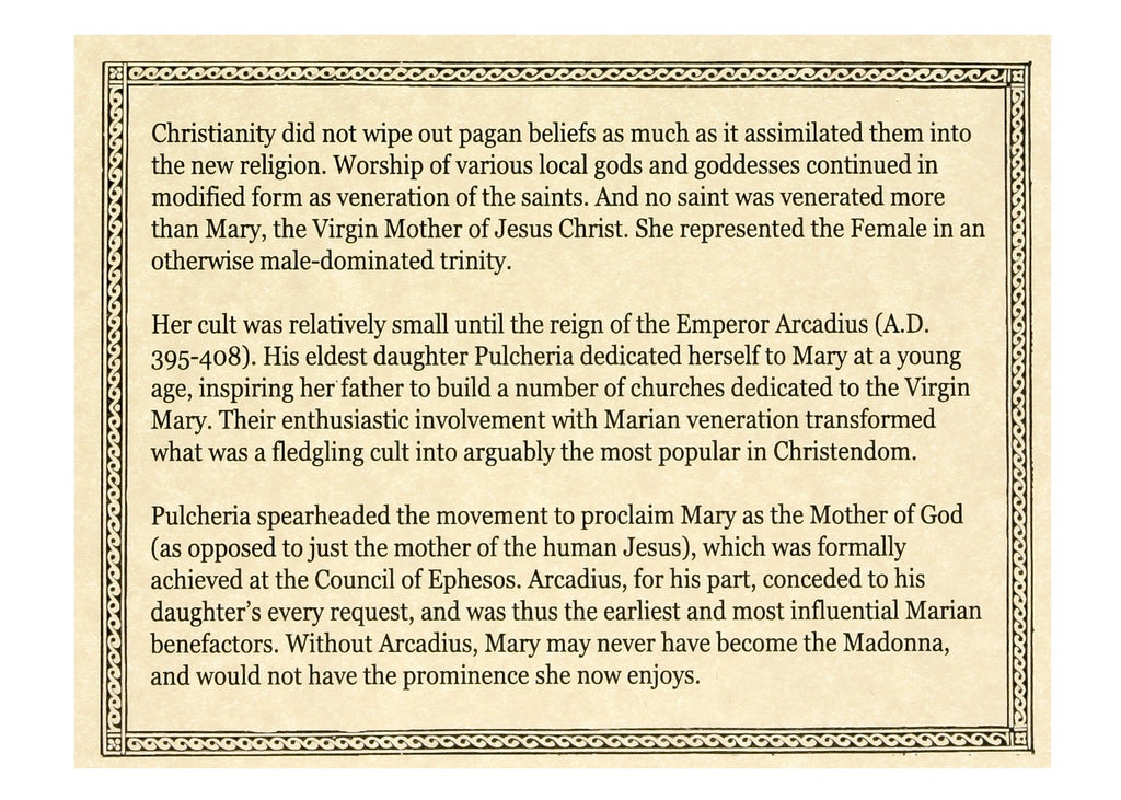 Virgin Mary Coin: Bronze Coin from the Reign of Emperor Arcadius (Clear Box) - image 4