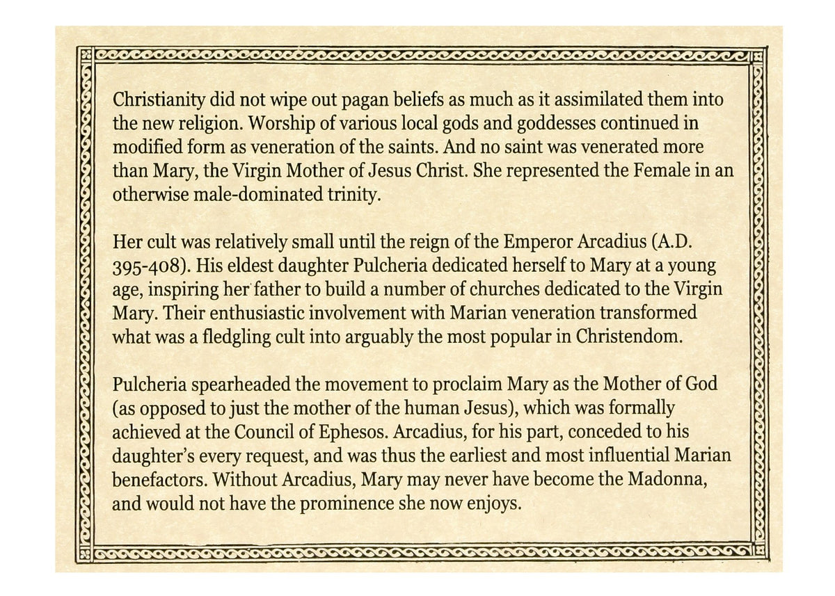 Virgin Mary Coin: Bronze Coin from the Reign of Emperor Arcadius (Clear Box) - image 4