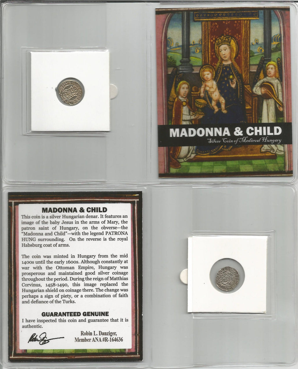 Madonna and Child Medieval Silver Coin (Mid-Sized Album) - image 5