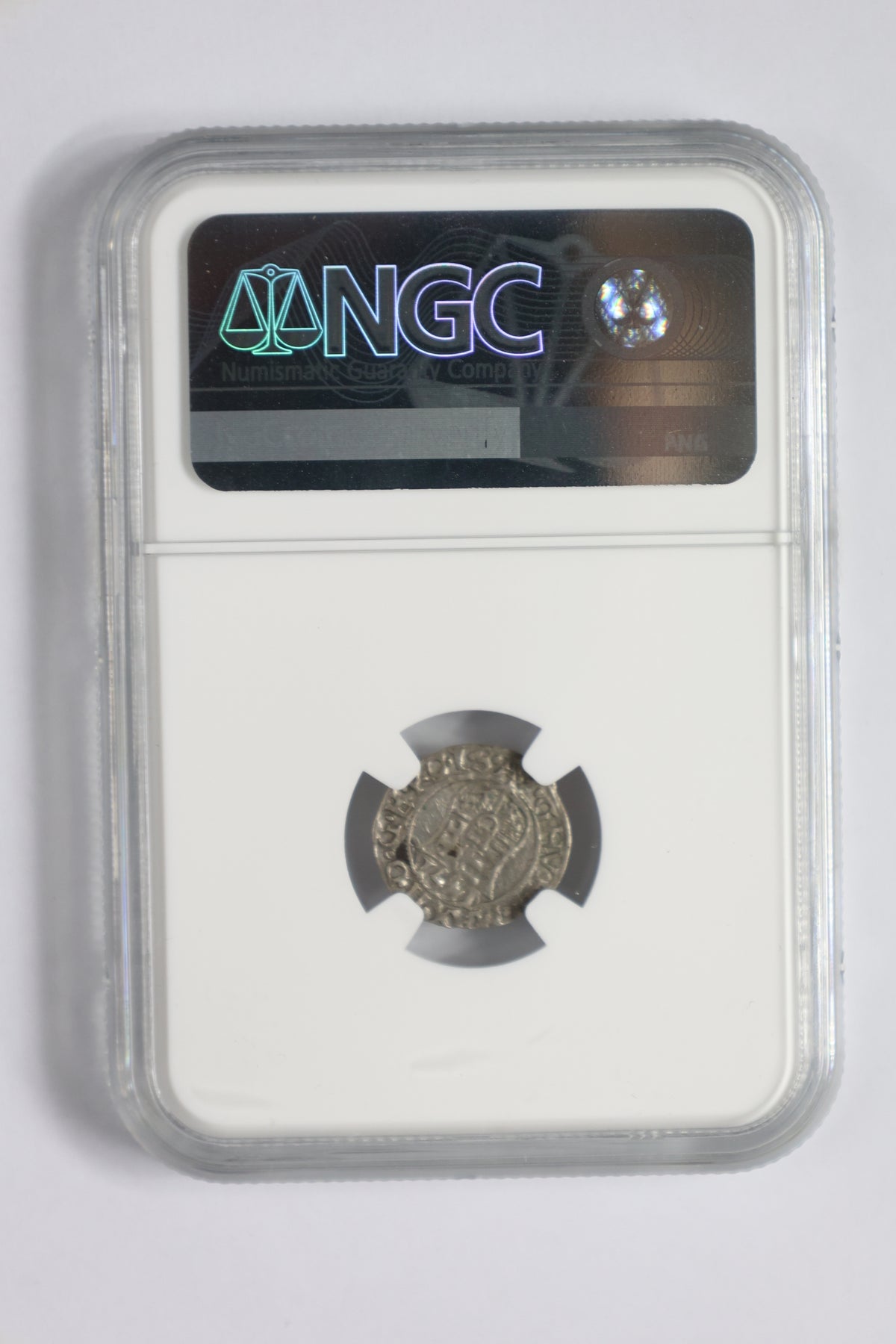 Madonna and Child Silver Denar 1571 KB Mint NGC Genuine Coin — image 3