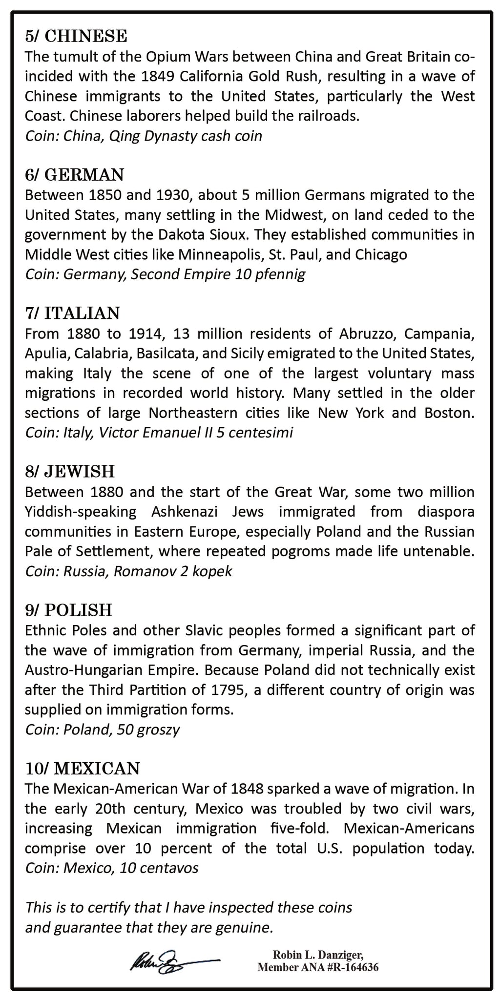America: 250 Years of Immigration-(10 Coin Boxed Collection) - image 5