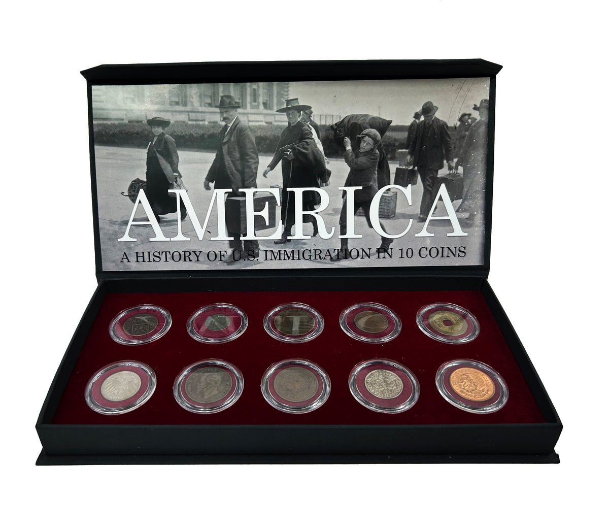 America: 250 Years of Immigration-(10 Coin Boxed Collection)