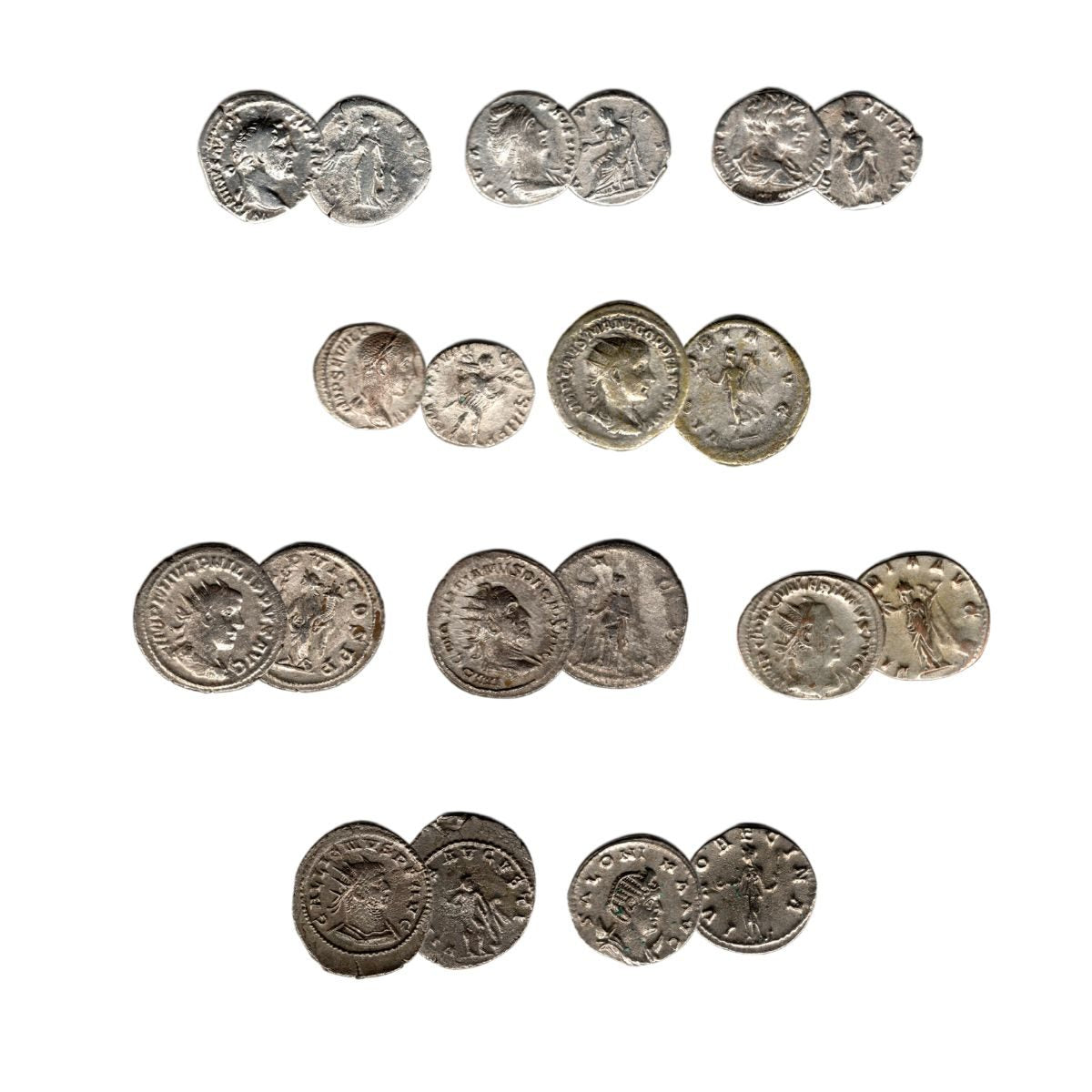 Imperial Rome:10 Silver Coins - image 2